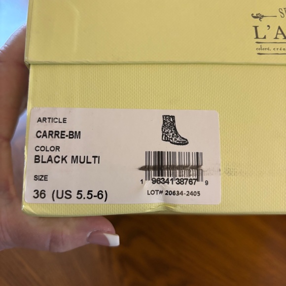 L’Artiste black multi boots size 36 - Picture 2 of 6